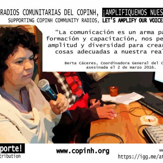 Campaña para apoyar  el trabajo de las radios del COPINH